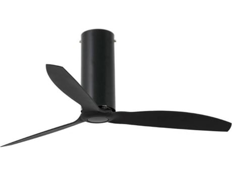 Ventilador de Techo FARO BARCELONA Tube Negro (32 W - Diámetro 128 cm)