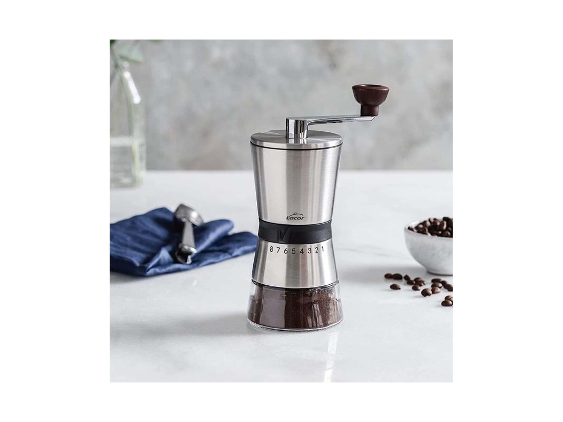 Molinillo manual de café, pimienta, cacao LACOR - acero inoxidable