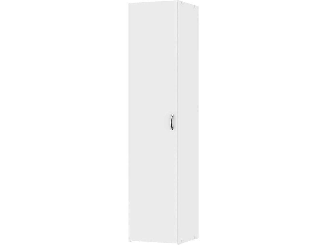 Armario DMORA Blanco (Aglomerado de Melamina - 39x175x41 cm)