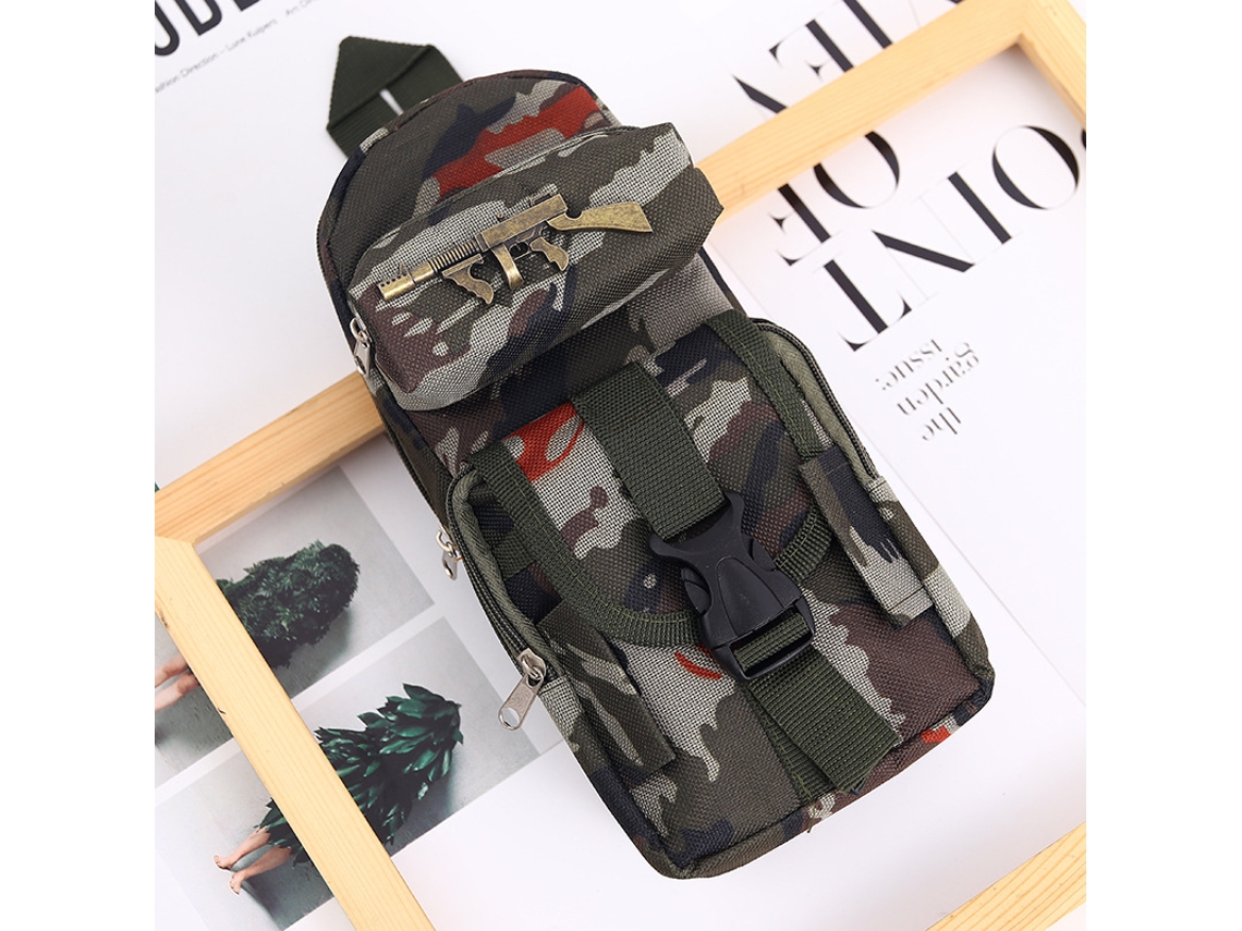 Mini mochila de camuflaje, estuche militar para lápices, mochila escolar infantil MDUG (Estilo 4)