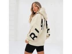 2026-hoodie Blakely Oversized Manga Larga Suelta Para Mujer, Moda Casual, Primavera-otoño, Poliéster