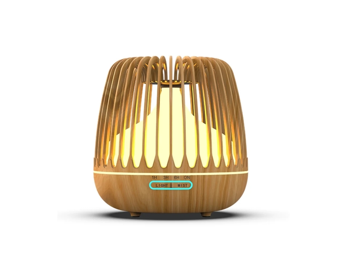Difusor de aromaterapia Birdcage, humidificador compacto y ultrasilencioso con aceites esenciales incluidos para el hogar y el dormitorio.