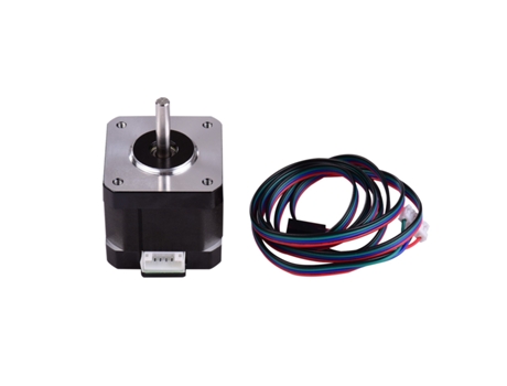 Motor paso a paso 42, 2 fases, ángulo de paso de 0,9 grados, Motor paso a paso de poco ruido 17HS4401S con Cable de 1m para impresora 3D CNC negro