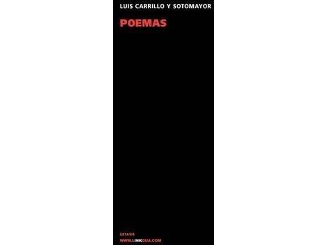 Libro Poemas de Luis Carrillo Y Sotomayor (Español)