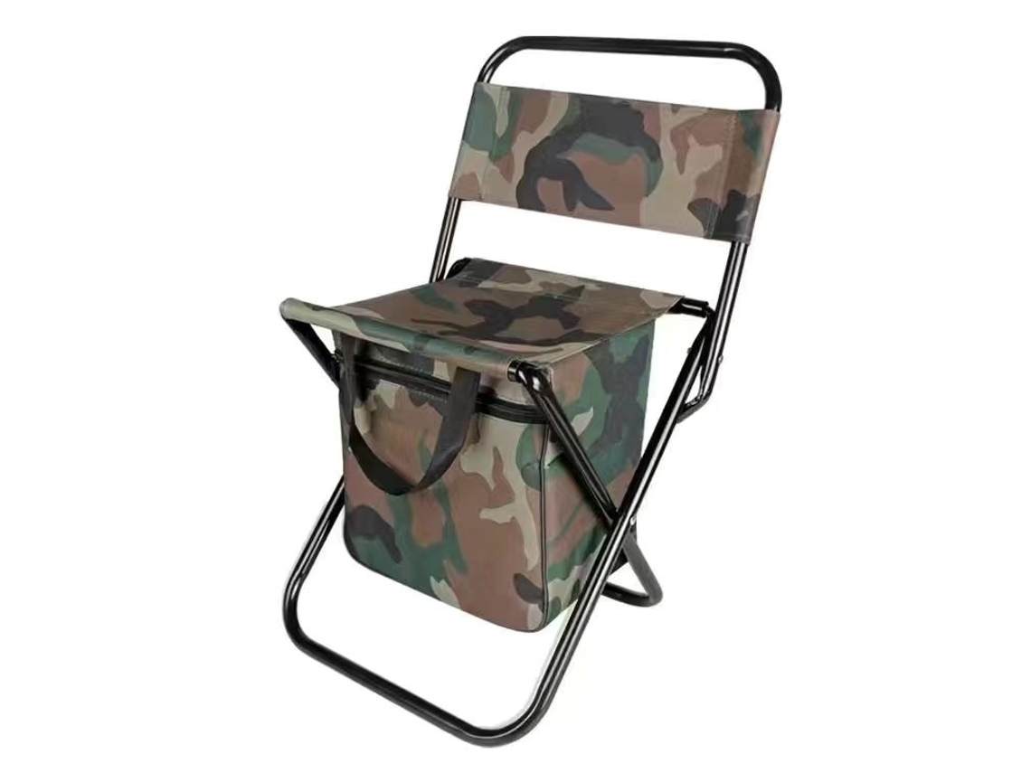 Silla Plegable Para Camping Con Nevera Integrada, Resistente Y Ligera, Perfecta Pesca Excursiones, Uso Multifuncional, Viaje, Casa