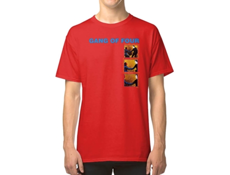 Camiseta ROCKINSTONE Gang Of Four Algodón para Hombre (3XL - Rojo)