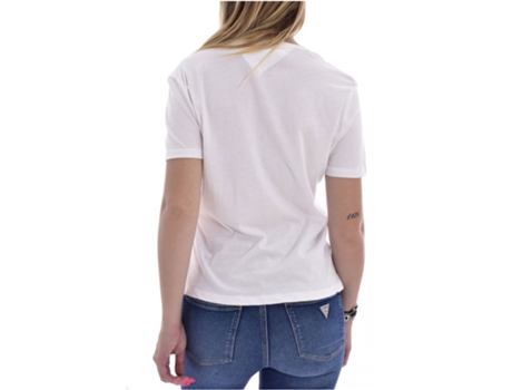 Blusa TOMMY JEANS Algodón Mujer (L - Blanco)