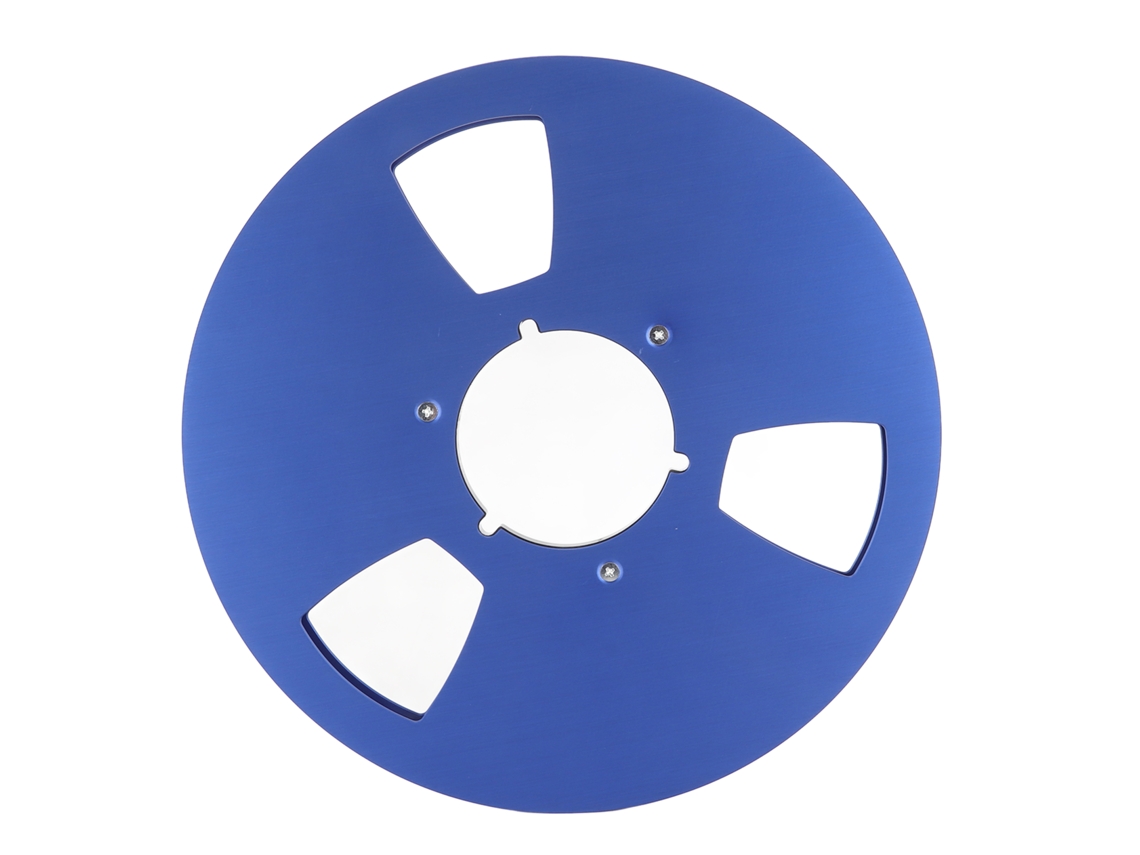 Carrete De Cinta De Aluminio Vacío De 1/4 De Pulgada Y 10 Pulgadas Con 3 Orificios Para Grabadora De Cinta Analógica.