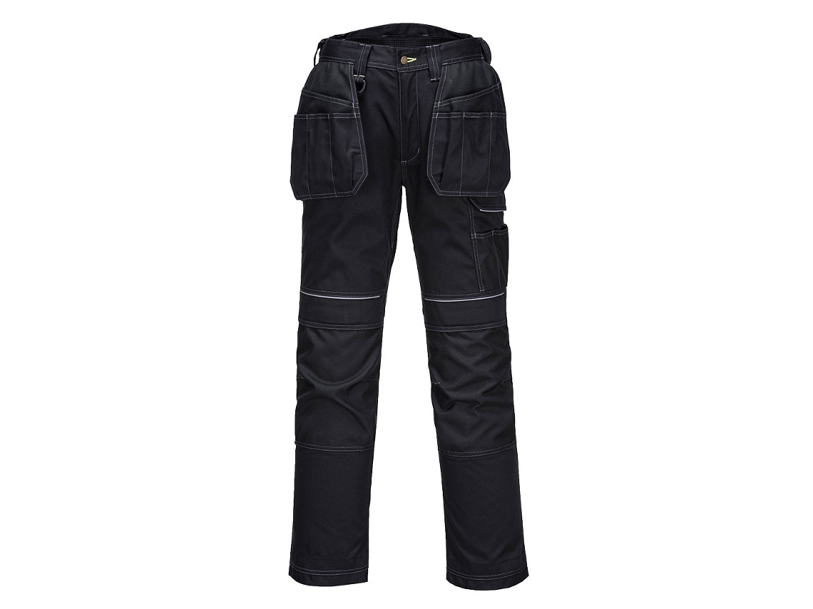 Pantalones De Trabajo Holster Pw3 - Resistencia Y Comodidad Negro Bajos / 32