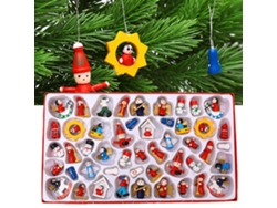 Adornos navideños para árbol, 48 piezas, colgantes