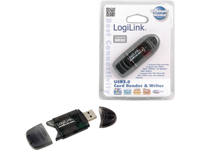 Lector de Tarjetas LOGILINK Cardreader USB 2.0 Stick external for SD/MMC