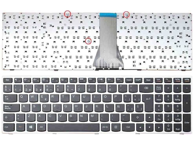 Teclado para Portátil Lenovo G50-70 Plata