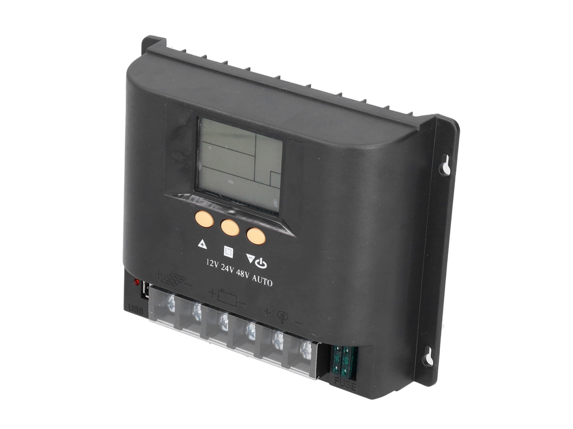 Controlador Solar Con Pantalla Lcd Y Carga Usb De 20 A Para Uso Industrial.
