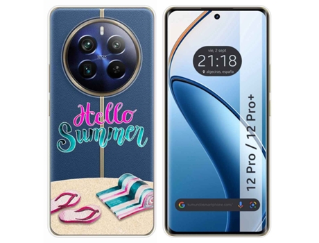 Funda Diseño Summer para Realme 12 Pro 5G / 12 Pro Plus 5G TUMUNDOSMARTPHONE Silicona Multicolor
