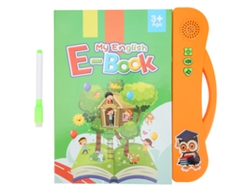 Ats-libro Electrónico Con Sonido Y Lápiz De Aprendizaje Para Niños Juguete Educatsivo Máquina De Lectura Infantil Naranja
