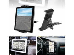 Soporte Universal Para Coche Para Tabletas Y Teléfonos Móviles Con Ajuste De 360 Grados Para Ranura De Cd.
