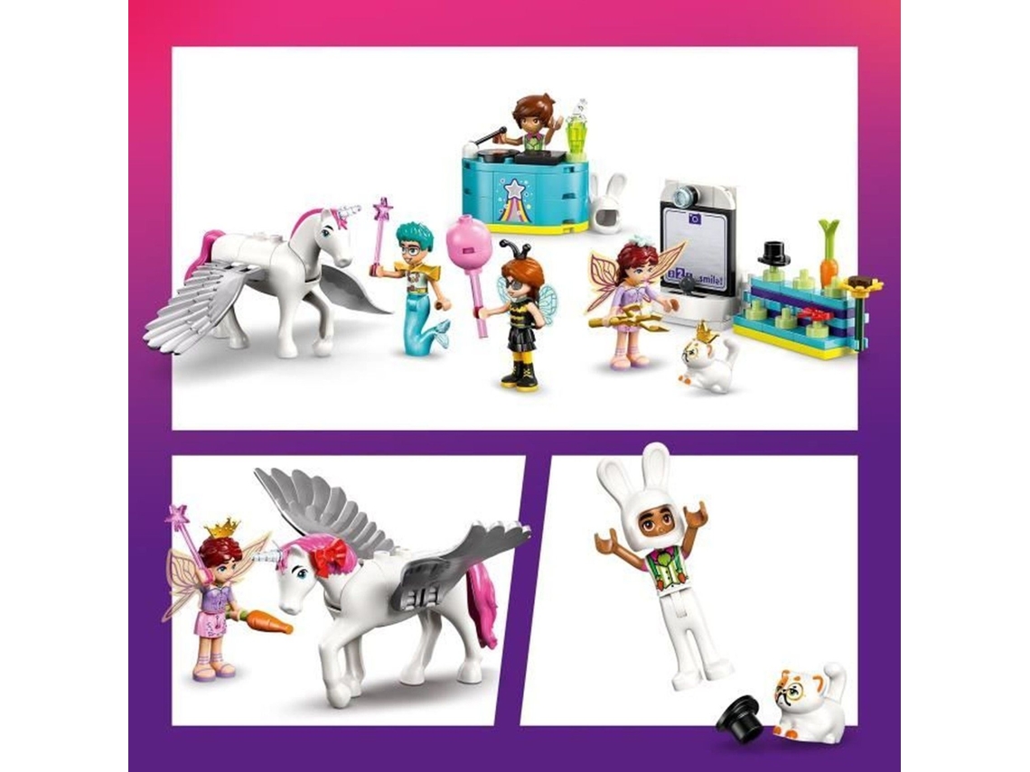 Kit de construcción para fiesta de disfraces de unicornio y hada de Lego® Friends - Set de juguetes creativos - 4 minimuñecas