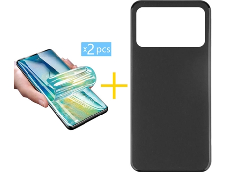 Carcasa + 2 Protectores de Pantalla para Xiaomi MI 11 Ultra ACCETEL Negro