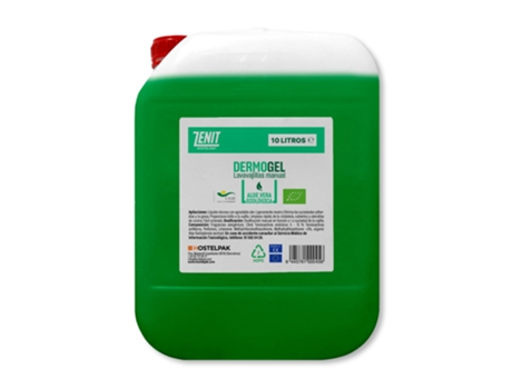HOSTELPAK 10L DermoGel Detergente lavavajillas manual Aloe Vera Ecológica Detergente lavavajillas a mano Productos de limpieza Menaje Limpieza vaji...