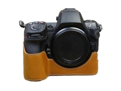 Estuche de cuero sintético antiarañazos Facpoet para cámara Nikon Z8 con ranura para batería