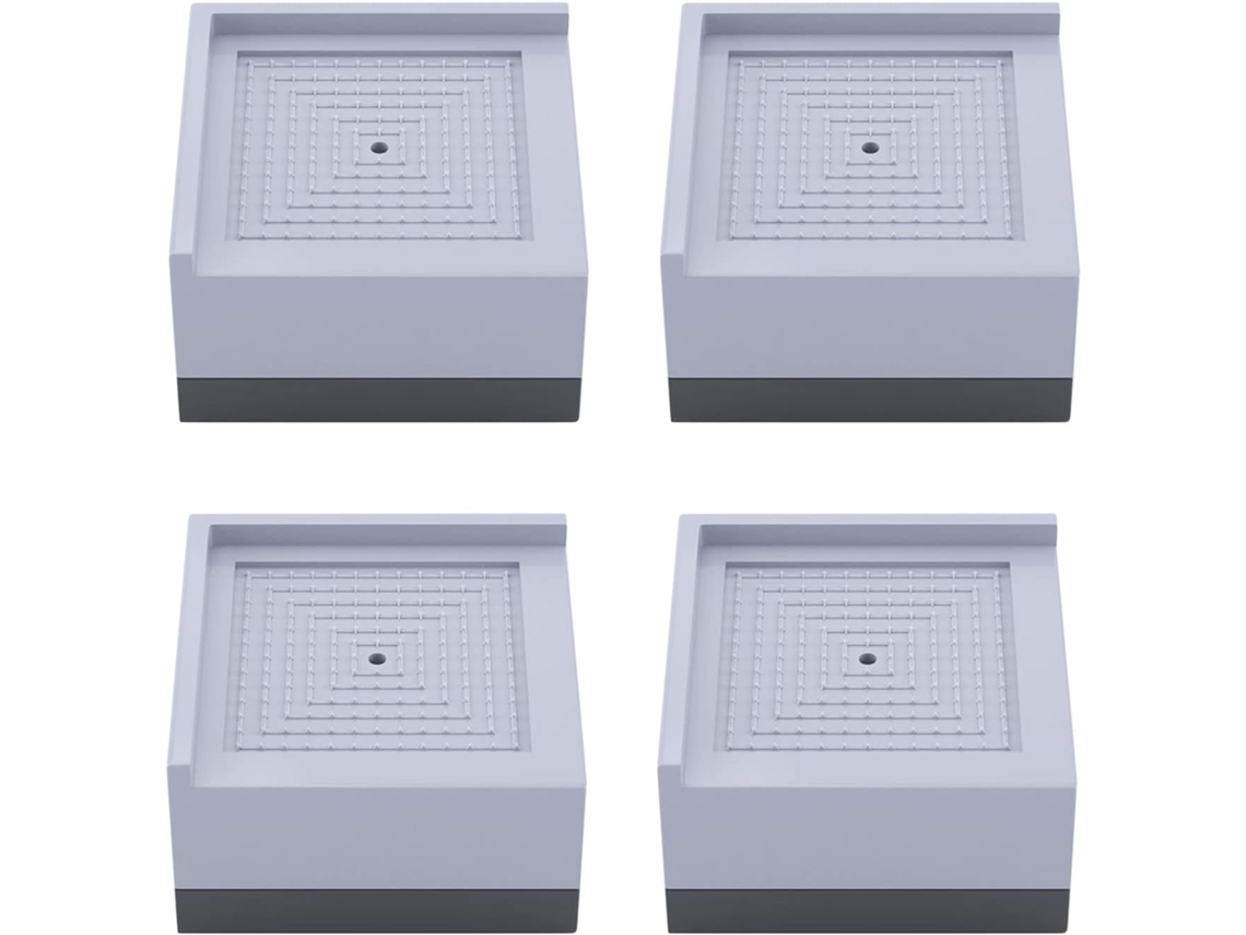 Mufern Paquete De 4 Almohadillas Para Pies De Lavadora, Almohadillas Cuadradas Antivibración, Almohadillas