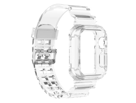 Correa de Silicona ajustable para Apple Watch Series 8/7 45mm/6/5/4/SE/SE (2022) 44mm/3/2/1 42mm - translúcido