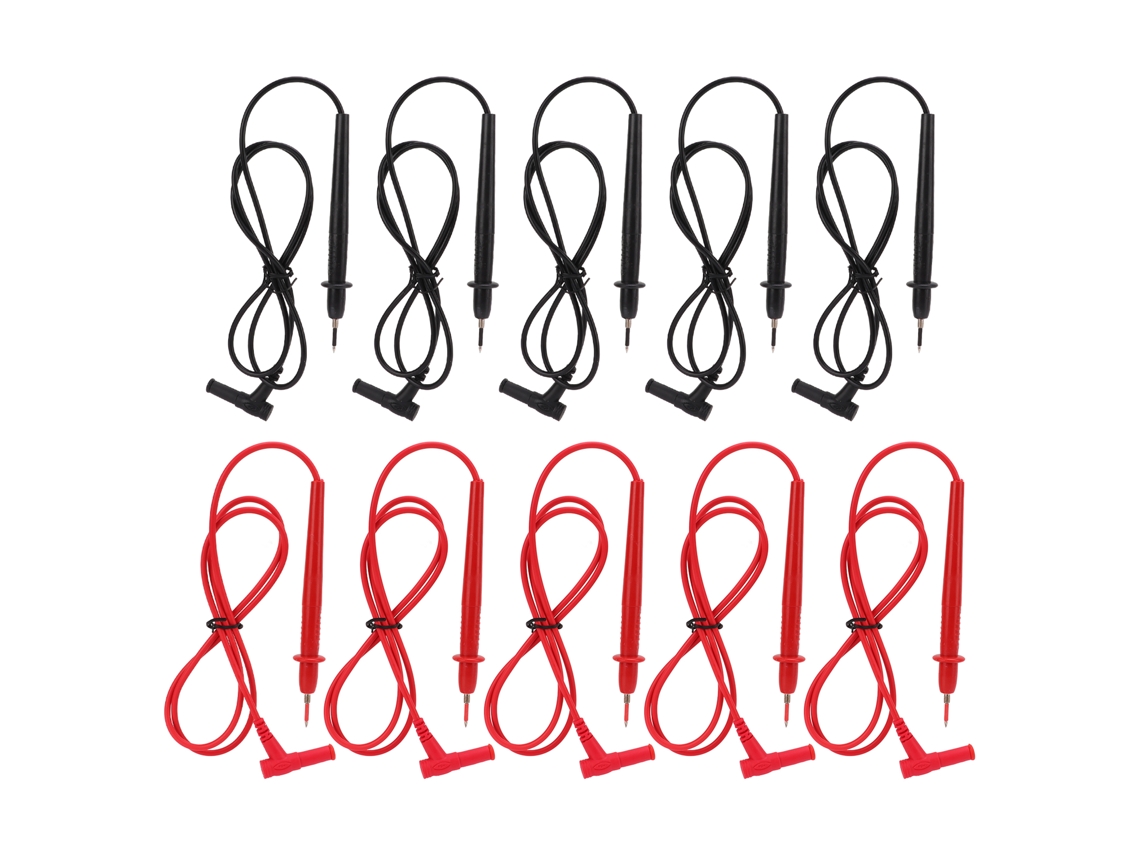 Juego De 5 Sondas De Prueba Universales J.30029 Con Cable De 2 Mm Y 10 A Para Multímetros E Instrumentos Industriales.