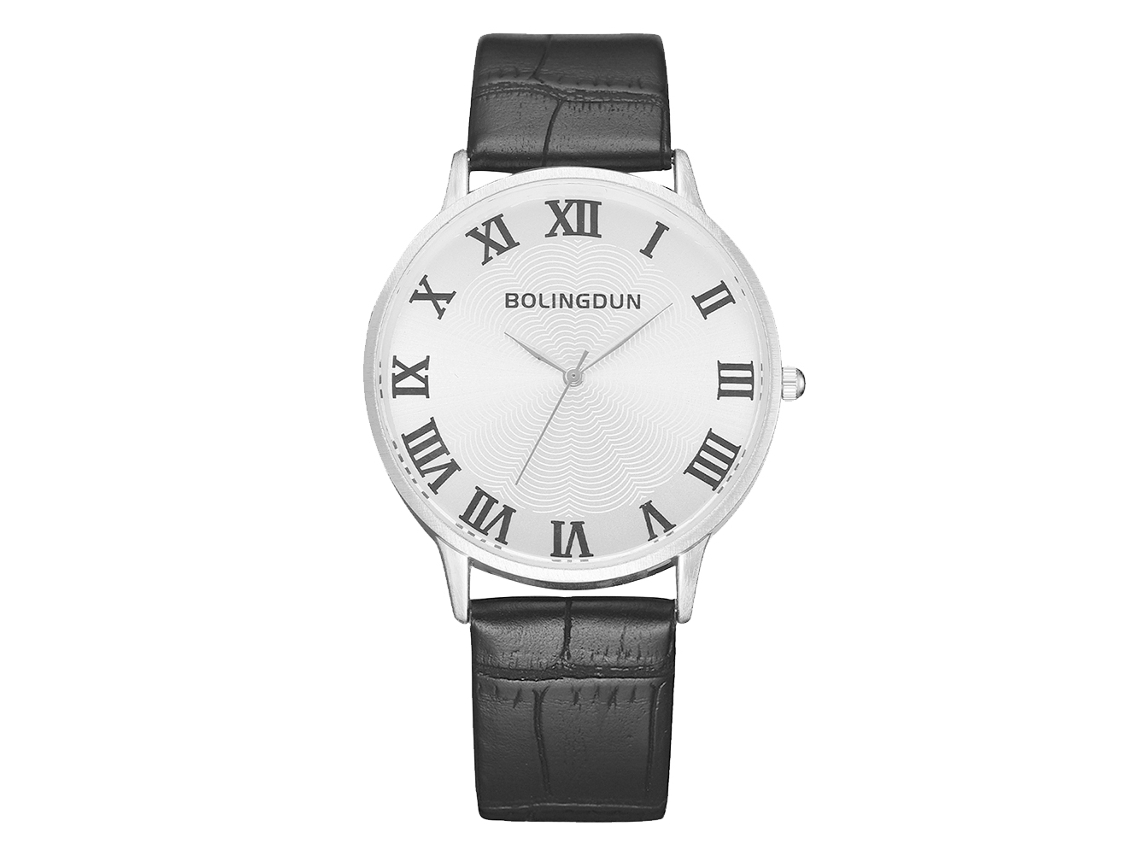 Reloj De Pulsera Unisex De Cuarzo, Estilo Casual, Color Plata, Grande, Ideal Para Negocios Y Ocio.