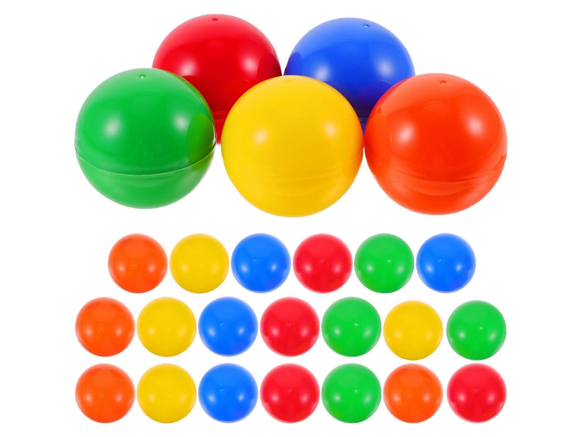 Rebe-25 Bolas De Lotería Abiertas Para Sorteos Material Pvc Suministros Festivos 4cm 4x4x4cm