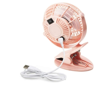 Mini ventilador USB con clip y ventilador de escritorio personal, mini ventilador de refrigeración portátil de 4 pulgadas, ventilador 360 de 2 velo...