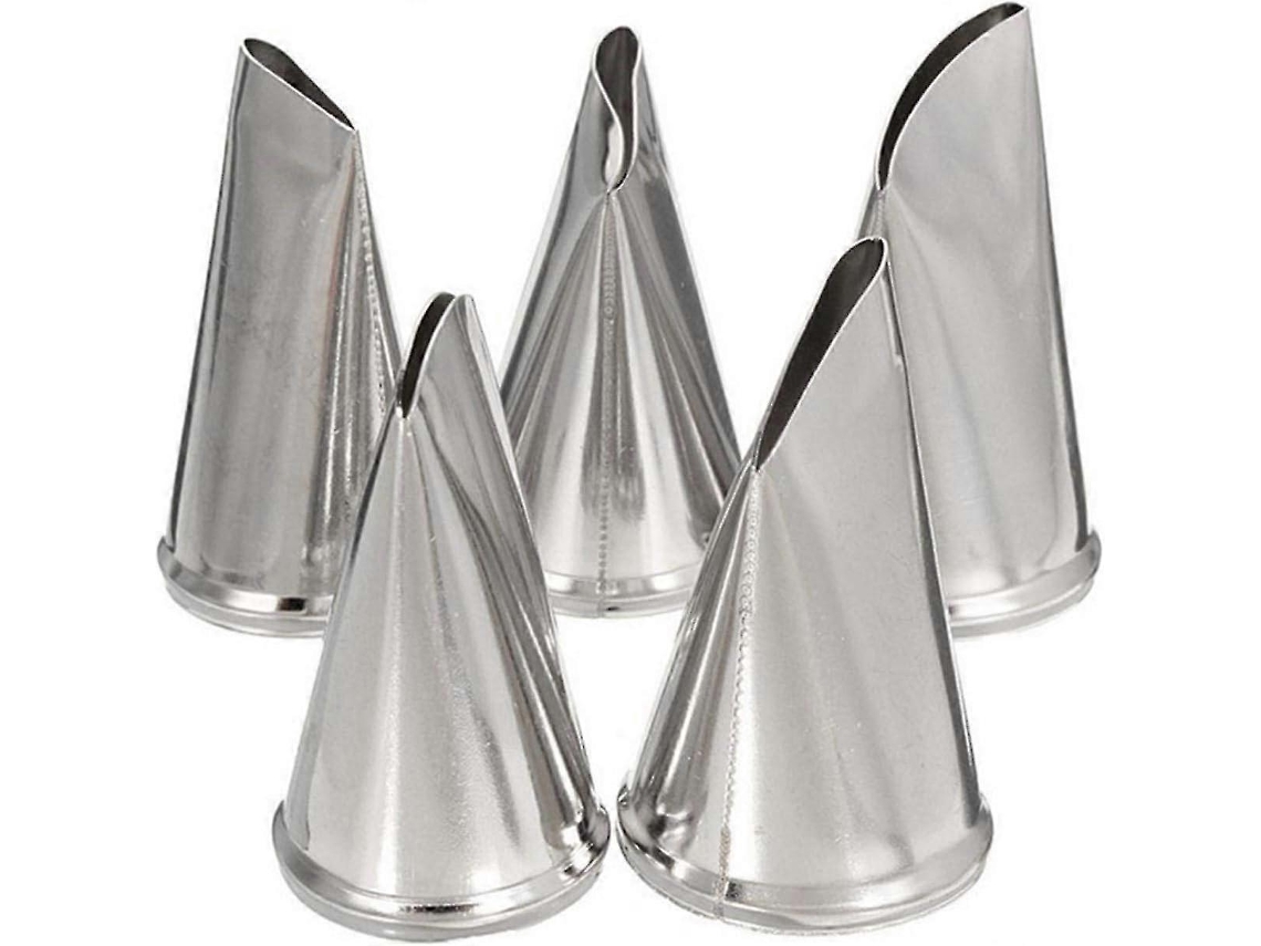 Conjunto De 5 Picos De Decoración Para Pasteles, Acero Inoxidable 304, Reutilizables, Antideslizantes, Lavavajillas Seguros