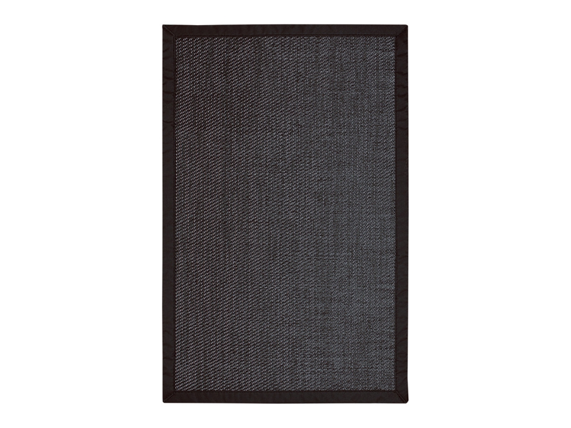 Alfombra vinílica Deblon con Ribete Antideslizante STORESDECO (PVC - 120 x 180 cm - Negro)