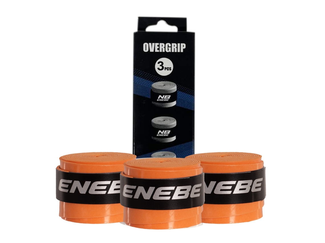 Overgrips lisos naranja fluorescente 3 unidades Enebe