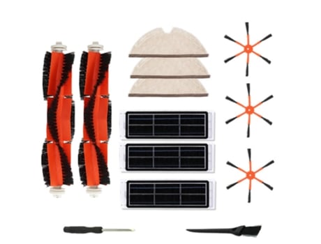 Kit de filtro de carbón activado con cepillo principal de fregona para Robot aspirador Xiaomi Roborock S6 S5 MAX S50 S55 S60 S65 E25 E35