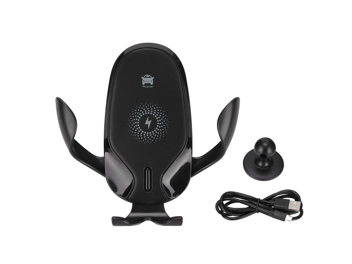 Cargador Inalámbrico Para Coche Ajustable 360° Con Soporte Para Teléfono Móvil Para Iphone 12, 11, Xs Y Xr.