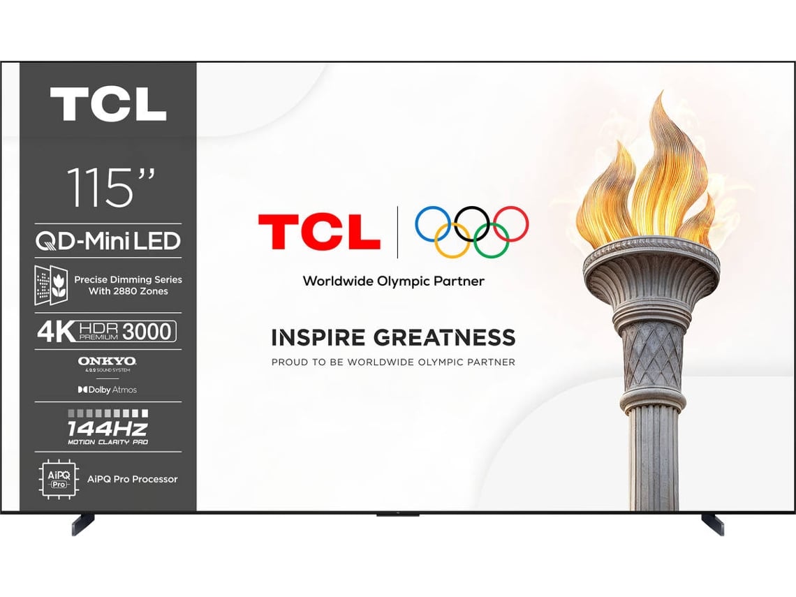 TV TCL 115C7K (MiniLed - 115" - 292,1 cm - 4K Ultra HD - Smart TV)