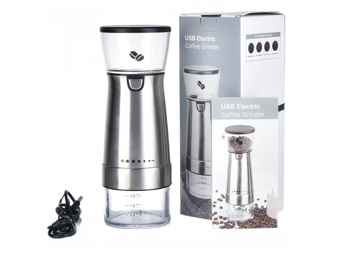 Grinder de Café Elétrico Máquina de Moagem de Cafeteira Grãos de Moinho de Moinho Especiarias Pimenta Moagem de Pimenta Moedor Automático 