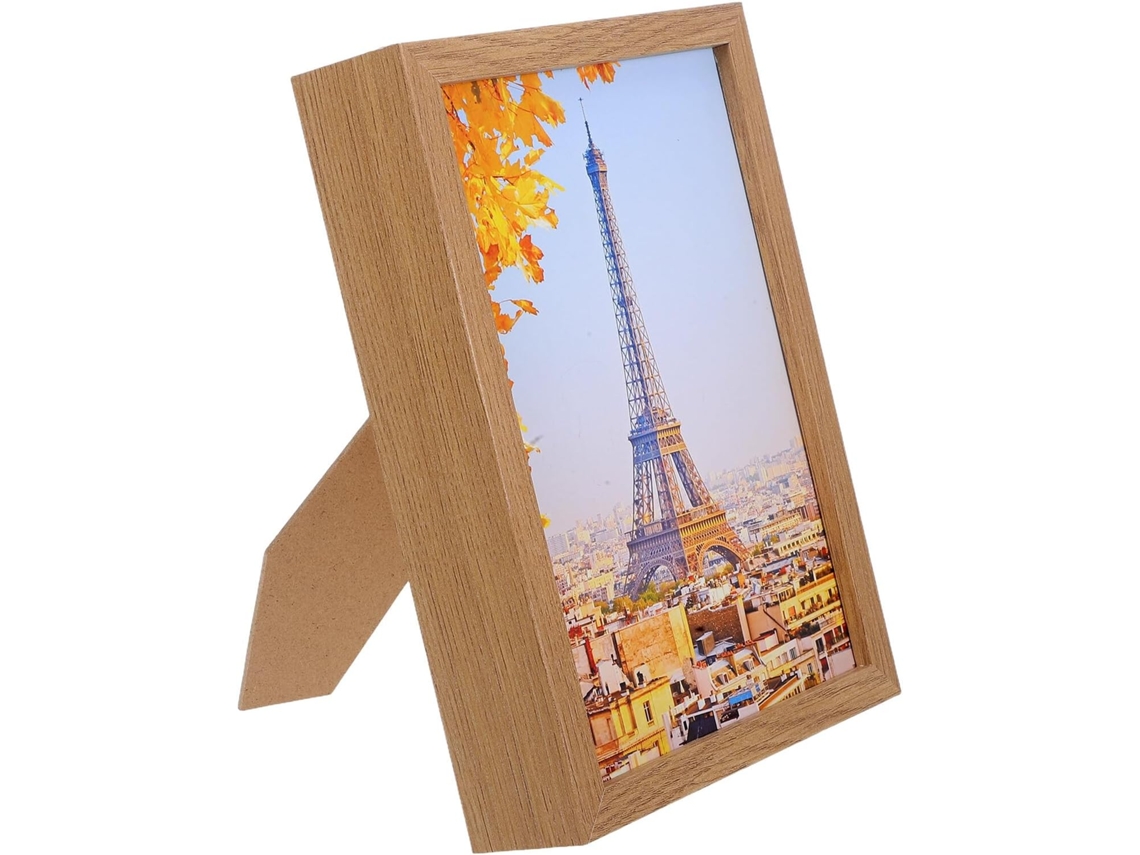 Caja Fuerte Oculta En Mini Marco De Fotos De Madera Natural Para Guardar Monedas Y Joyas.