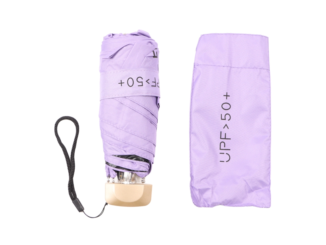 Paraguas Plegable Mini 6 Huesos Upf50 Compacto Impermeable Protección Solar para Viaje Hogar