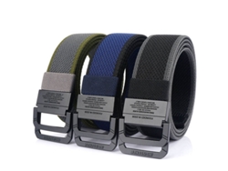 Cinturón Táctico Negro enniu Leisure Belt De Secado Rápido Con Hebilla De Aleación Elástica Multifuncional De Liberación Rápida Para Pesca Y Caza