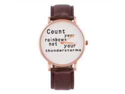 Reloj De Pulsera Unisex Con Movimiento De Cuarzo Zhoulianfa Zlf0670 Marrón Oscuro