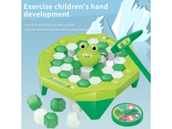 Juego de mesa familiar Penguin Icebreaker para niños y adultos, relajante y divertido, antiestrés, color verde. Aeuzwr