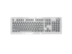 Keycaps 106 Teclas Altura Oem Injeção Bicolor Opaca Opq Para Teclados Mecânicos 61/87/104 Teclas Cinza Claro Preto