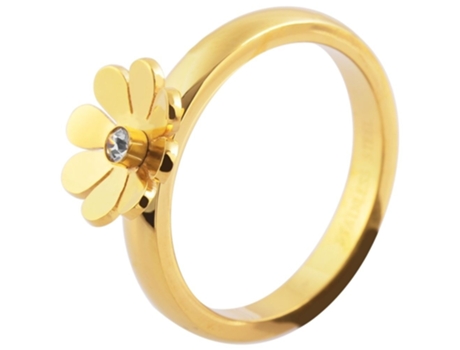 AKZENT Anillo Mujer Dourado em Acero Inoxidable Tam.60 0171