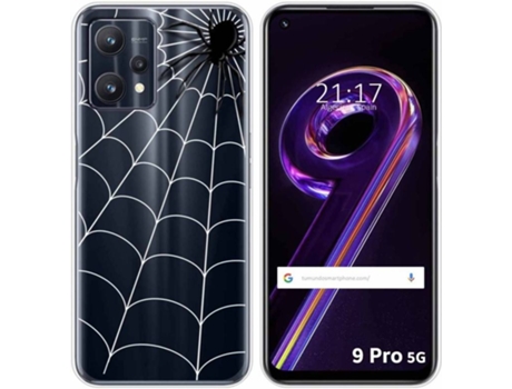 Carcasa para Realme 9 Pro 5G TUMUNDOSMARTPHONE Dibujos Transparente Araña Multicolor