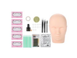 Kit De Extensiones De Pestañas De 11 Piezas Con Pinzas, Pegamento Y Bastoncillos Limpiadores Para Injertos.