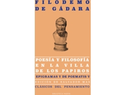 Libro Poesía Y Filosofía En La Villa De Los Papiros de Filodemo De Gadara (Español)