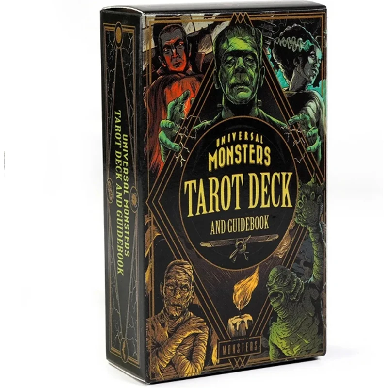 O Mais Recente Baralho De Tarô Dos Monstros Da Universal Pictures, Com 78 Cartas E Dimensões De 10,5 X 6,3 Cm.
