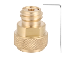 Adaptador De Co2 De Latón Para Conversión Y Reemplazo De Tanques De Cartucho (dorado)