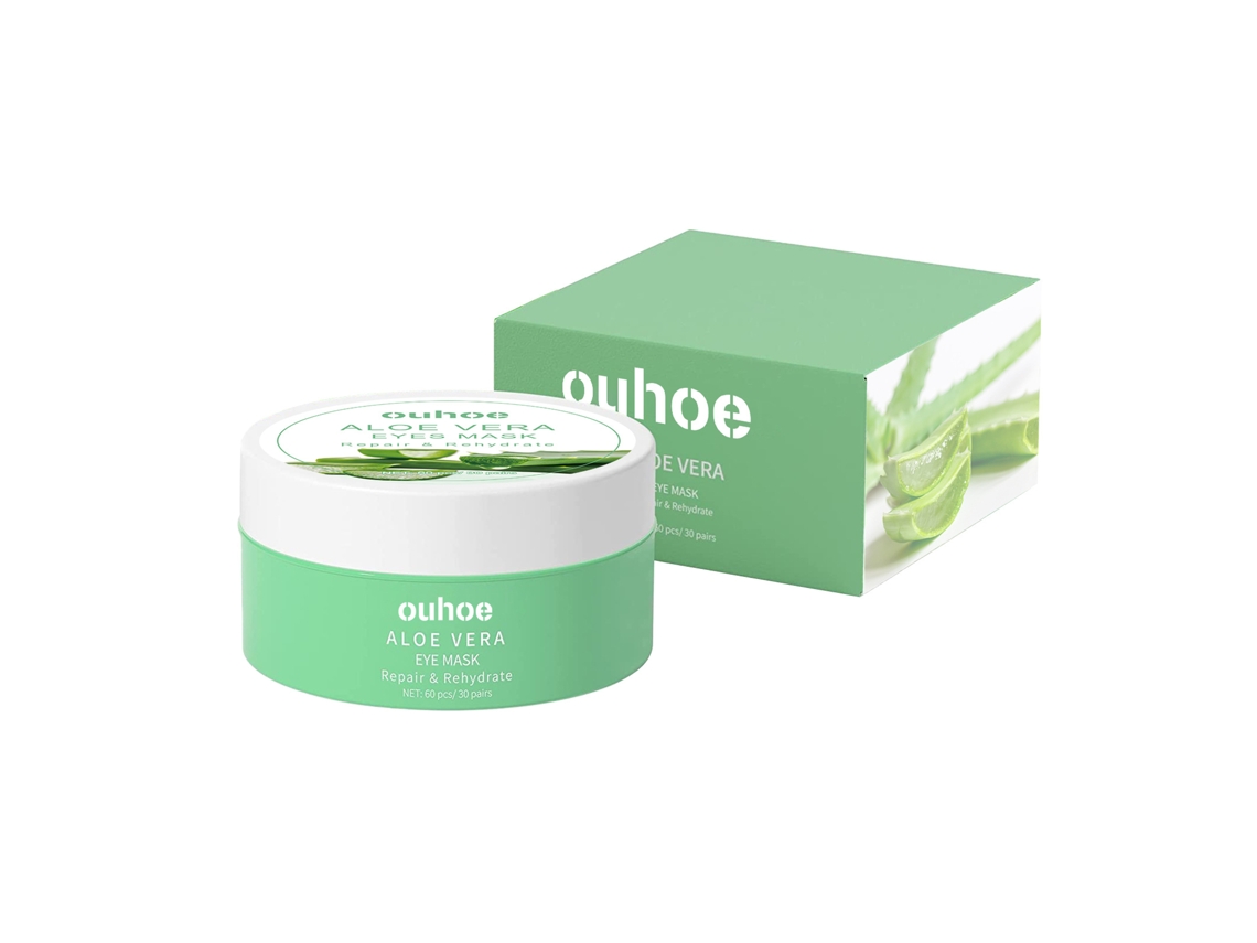 Mascarilla de aloe vera para ojos, cuidado facial natural